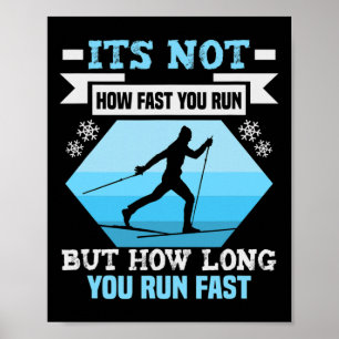 Poster Biathlon Ce n'est pas la vitesse à laquelle vous c