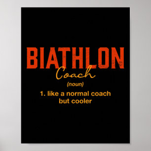 Poster Biathlon Coach Définition Funny Biathlète Humour 2