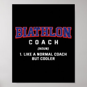 Poster Biathlon Coach Définition Funny Biathlète Humour 3