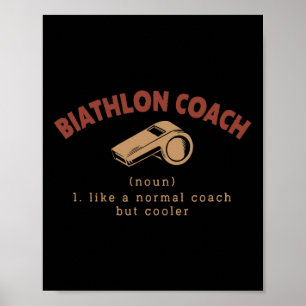 Poster Biathlon Coach Définition Funny Biathlète Humour 4