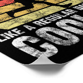 Poster Biathlon Runner Marathon Runner Fête des pères Pap (Coin)