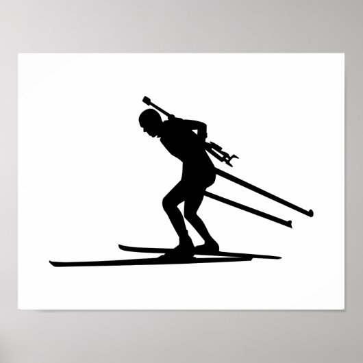 Poster Biathlon ski (Devant)