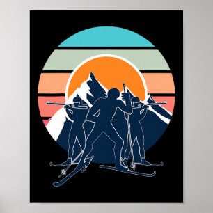 Poster Biathlon tir Sport Cible Ski Concours