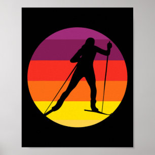 Poster Biathlon vintage I Sports d'hiver I Cross-country