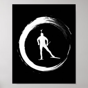 Poster Biathlon Winter Sport Kreis Pion 1