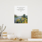 Poster Bible chrétienne contre Isaïe 43:2 Rivière (Cuisine)