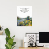 Poster Bible chrétienne contre Isaïe 43:2 Rivière (Bureau à domicile)