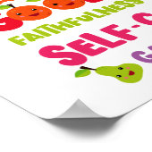 Poster Bible Chrétienne Verse Fruit De L'Esprit (Coin)