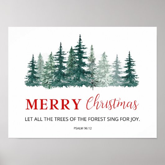 Poster Bible de Noël Verset Mur Art (Devant)