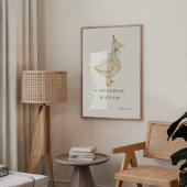 Poster Bible d'oie sotte Verset Mur Art Imprimer