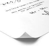 Poster Bible Mariage moderne Signe de versets favoris (Coin)