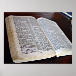 Poster Bible ouverte