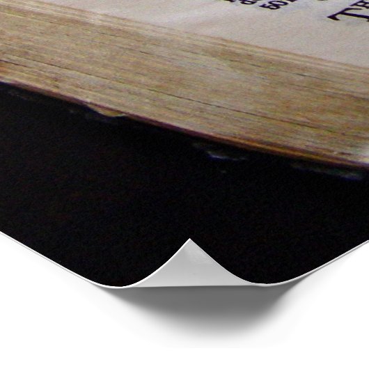 Poster Bible ouverte (Coin)