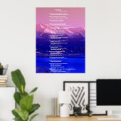 Poster Bible, Psaume19 (Bureau à domicile)