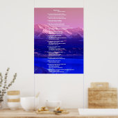 Poster Bible, Psaume19 (Cuisine)