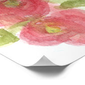 Poster Bible Scripture Jeremiah Pink Hollyhocks Garden (Coin)