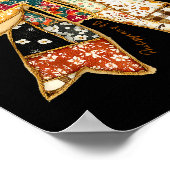 Poster Bible Vers Coquette Chrétien Jésus Nœud Patchwork (Coin)