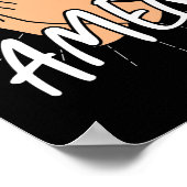 Poster Bible Verse Amen Dieu (Coin)