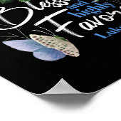 Poster Bible Verse Bienheureux et hautement Favorisé Luc (Coin)