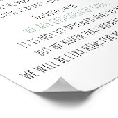 Poster Bible Verse Écriture Mur Art Eucalyptus 1 Jean (Coin)