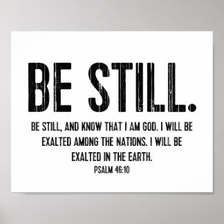 Poster Bible Verse Écriture Typographie chrétienne