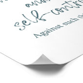 Poster Bible verse Galates Écriture feuille (Coin)