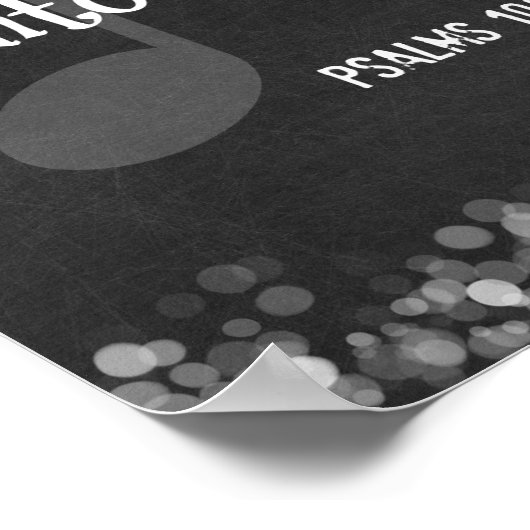 Poster Bible Verse: Make a Joyful Noise (Coin)