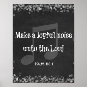 Poster Bible Verse: Make a Joyful Noise