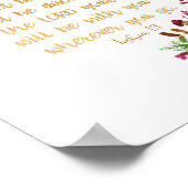 Poster Bible Verse Mur Art Soyez Forts Et Courageux (Coin)