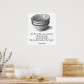 POSTER BIBLE VERSE, VOUS ÊTES LE POTTER, ISAIAH (Cuisine)