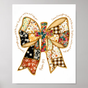 Poster Bible Verset Chrétien Jésus Coquette Nœud Papillon