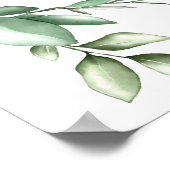 Poster Bible verset vert écriture couronne (Coin)