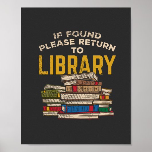 Poster Bibliothécaire Lecture cadeau (Devant)