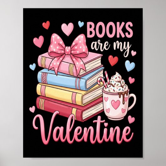 Poster Bibliothécaire Les livres sont mon Valentin Profes (Devant)