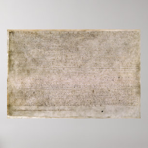 Poster Bibliothèque 1215 britannique de la Magna Carta