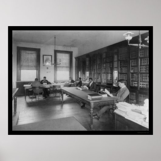 Poster Bibliothèque de droit à l'Université Howard 1900 (Devant)