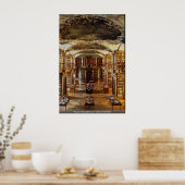 Poster Bibliothèque de l'abbaye baroque, Saint-Gall, Suis (Cuisine)