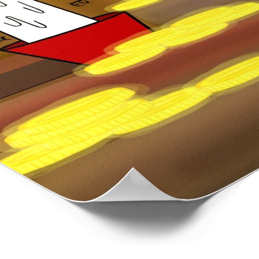 Poster Bibliothèque Dragon (Coin)