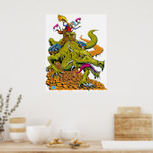 Poster Bibliothèque Dragon (Cuisine)