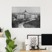 Poster Bibliothèque du Congrès (Bureau à domicile)