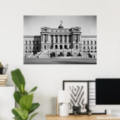 Poster Bibliothèque du Congrès (Bureau à domicile)