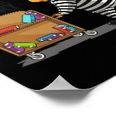 Poster Bibliothèque Funny Grey Clic Fit (Coin)