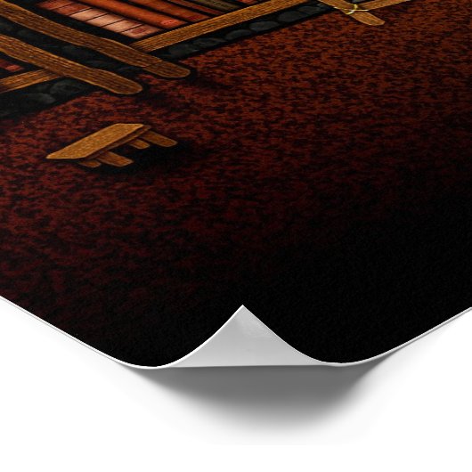 Poster Bibliothèque Google (Coin)