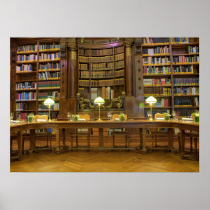 Poster Bibliothèque historique antique