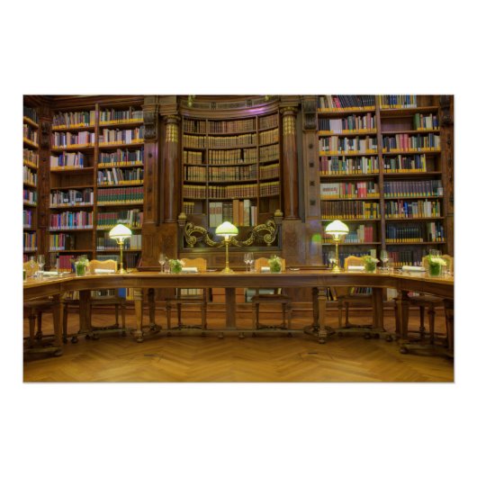 Poster Bibliothèque historique antique (Devant)