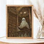 Poster Bibliothèque Lecture Ghost Vintage Antique Books A<br><div class="desc">Rapport 4:5. Ajoutez un charme éffrayant à votre espace grâce à cette affiche de style vintage "Reading Ghost", dotée d'une bibliothèque antique remplie de livres intemporels. Parfait pour les amateurs de livres et les amateurs d'histoires de fantômes, cet art fantaisiste apporte une touche de mystère et de nostalgie à toute...</div>