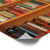 Poster Bibliothèque Livres Librairie Vêtements de livres (Coin)