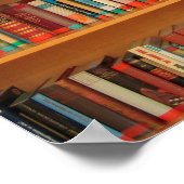 Poster Bibliothèque Livres Librairie Vêtements de livres (Coin)