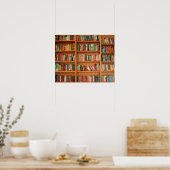 Poster Bibliothèque Livres Librairie Vêtements de livres (Cuisine)