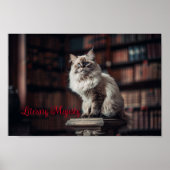 Poster Bibliothèque Majesté : Regal Ragdoll Chat (Devant)